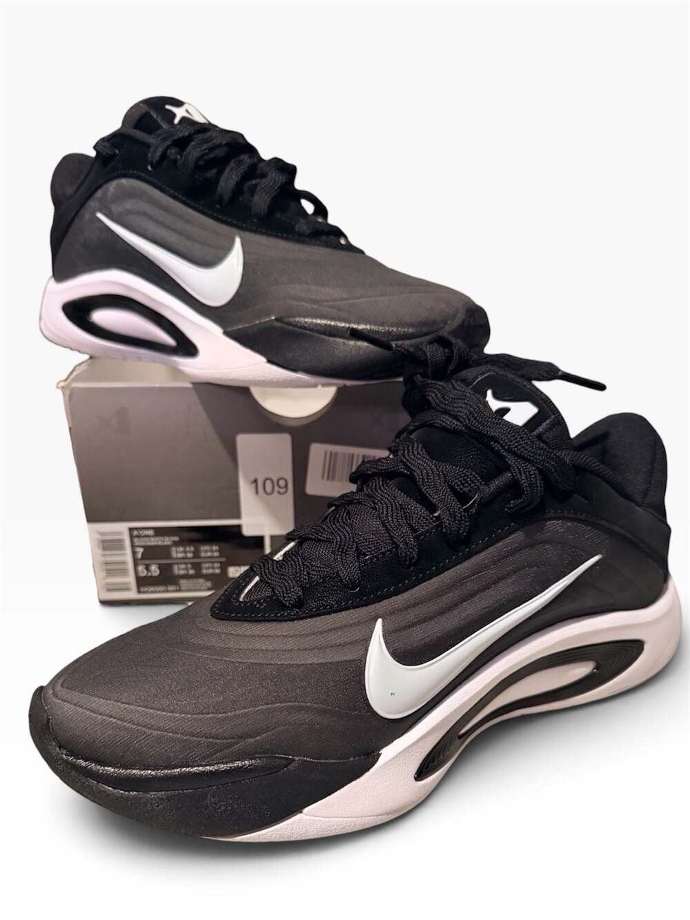 New Nike A'One Aja Wilson Basketball Shoes HQ8500-001 Size 7 W, 5.5Y
